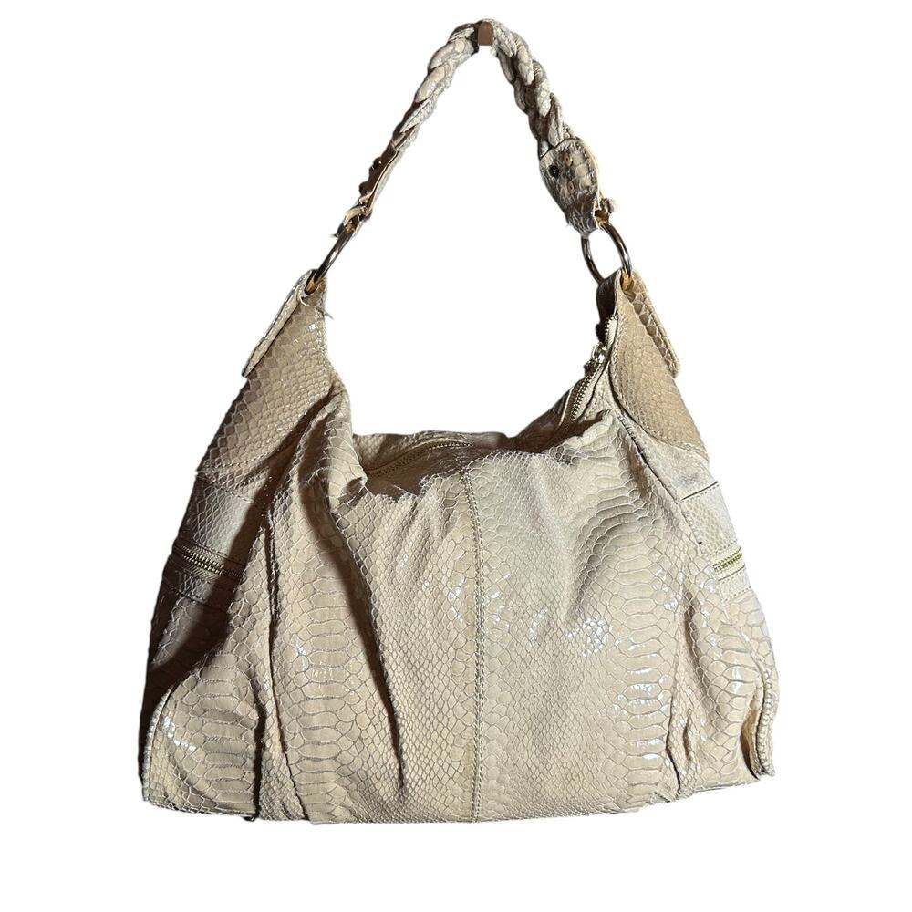 Tiffany & Fred Cream Shoulder Bag